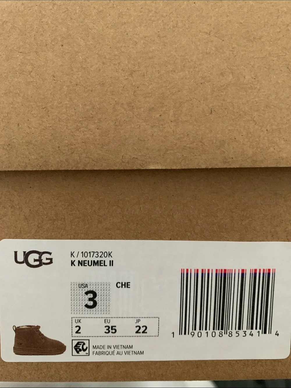 UGG Kids Neumel II Chestnut Boot